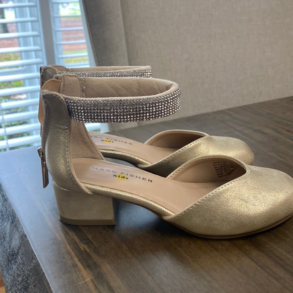 gold dress shoes